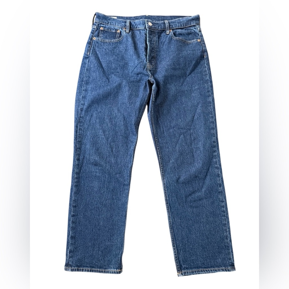 GAP Cheeky Straight High Rise Straight Stretch Button Women's Blue Denim Jeans - Picture 5 of 14